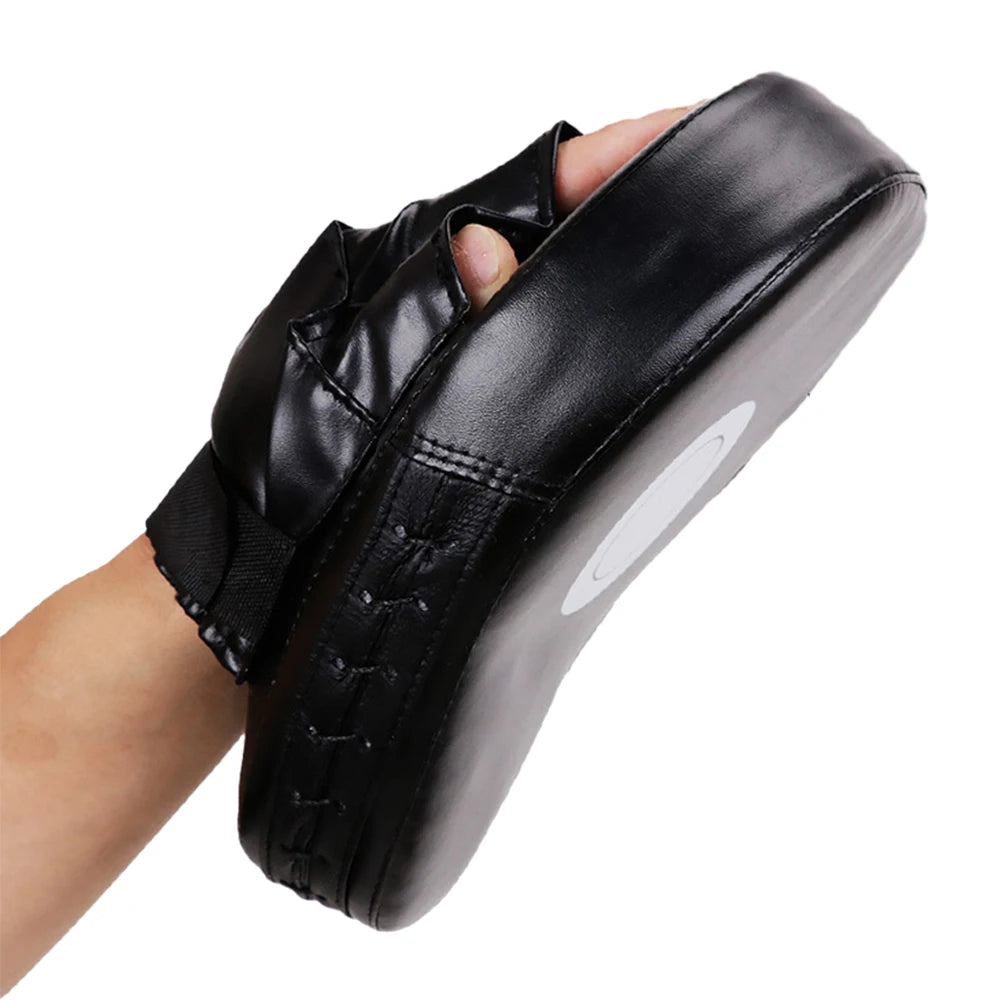 Curved Boxing Hand Target PU Leather Curved Punching Mitts Breathable Boxing Mitts Kickboxing Pads for Martial Arts Training