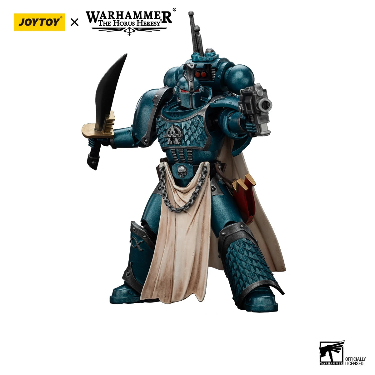 JOYTOY Warhammer 40K 1/18 Action Figure Alpha Legion Legion Praetor with Power Sword Anime figures Toys Collection