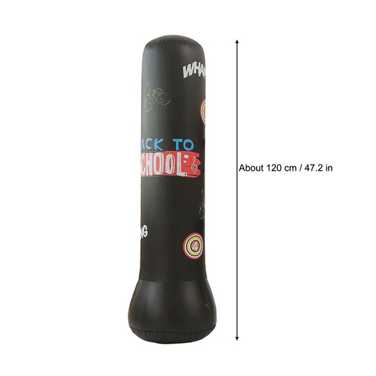 1.2M/1.6M Inflatable Boxing Bag Children Adult Tumbler Standing Sandbag Fitness Training Boxing Sack PVC Thicken Boxing Pillar