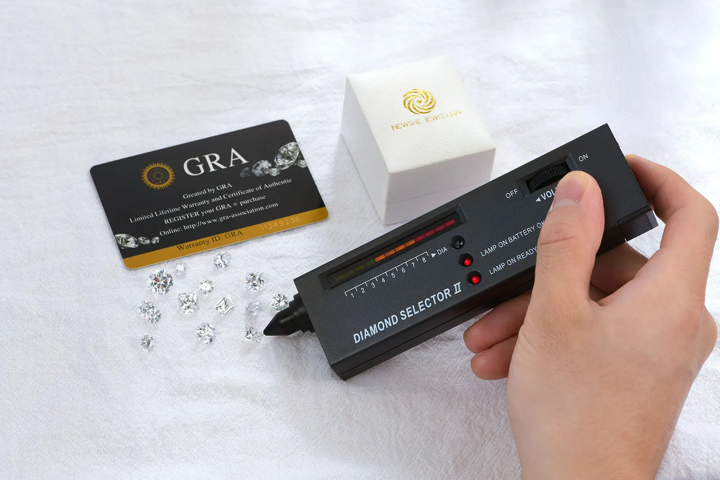 Newshe 3 Pcs Solid 925 Sterling Silver Certified Moissanite Wedding Rings Set for Women 6.5mm Princess Cut Luxury Jewelry